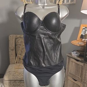 INC International Concepts Black Intimates Top